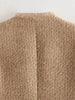 Women's Sequined Bomber Jacket Fall O Neck Long Sleeve Pocket Stretch Hem Sequins Jacket Coat Female Chic Outerwear