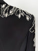 High Street Women's Diamonds Rhinestone Beaded Blazer Mermaid Long Skirt
