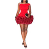 Off Shoulder Sexy Mini Birthday Party Evening Dress A-line Dress Women's Retro Club Party Dress Wedding Elegant Dresses