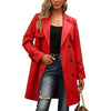 Women's Windbreaker Extra Long Button Cardigan Long Sleeve Belt Casual High Street French Jacket Female's Coat