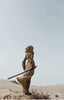 2 Pieces Set Women's Jacquard Knit Hooded Dress+Oversleeves Sets Desert Holiday Travel Wear Sand Dune Wasteland Style Dresses
