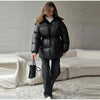 Thicken Cotton Jackets Women High Neck Long Sleeves Zipper Drawstring Warm Coats Female Winter Solid Loose Outwears