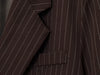 Fall/Winter Women's Street oversized pinstripe shoulder-padded loose suit jacket for women