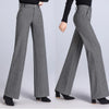 Woman Trousers Autumn Winter Baggy High Waist Loose Tweed Pants for Women Straight Leg Casual Chic and Elegant Xxl Slacks Nylon