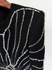 High Street Designer Party Vestido Women's Long Sleeve Diamonds Beaded Crystal Long Maxi Dress