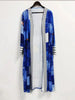 Plus Size 1XL-5XL Women's Long Jacket Casual Printed Cardigan Jacket Spring and Autumn Long Sleeved Jacket