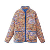 Chic Printed Color Spliced Short Coats Women's Casual Single Breasted Cotton Pocket Coat Autumn Winter Lady Daily Outwears
