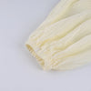 Elegant Apricot Loose Pleated Bloomers Women Casual Elastic Waist Trousers Female Spring Sheer Long Pants