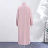 Oversize Women's Stand Collar Trench Coat Full Sleeved Single Breasted Pocket Side Split Long Windbreaker Autumn Lady Outwear