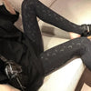 High Street Casual Women's High Waist Printed Bottom Pants Women Reflective Tight Elastic Outerwear Pants