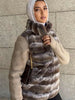 Street Faux Fur Patchwork Jacket Women Design Sense Long Sleeves Casual Female Coat Autumn Winter Lady Streetwear