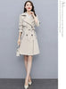 Trench Coat Women Double-Breasted Trenchcoat Lace Female Autumn Casual Coats Windbreaker Outwear Raincoat Streetwear