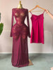 Women Flare Long Sleeve Stacked Dot Mesh See Though with Lining Maxi Long Dress Evening Birthday Sexy Party Dresses