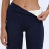 Winter Thermal Leggings Womens Solid Color Thick Pants Warm High Waist Solid Color Outdoors Casual Classic Leggings