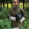 Womens Coat Cotton-padded Zipper Cloak Warm Jacket Winter