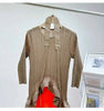 French Irregular Women's Pleated Dress O-neck Tie Three Quarter Sleeve Temperament Cake Dresses Spring 2DE172