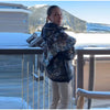Winter Women's One‑piece Ski Suit Hooded Zipper Pocket Full Sleeve Coat Pant Suits Lady Warm Vacation Skiwear