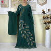 African Clothes Women Dashiki Dress Chiffon Abaya Long Sleeves Dress Islamic Casual Clothing Women Diamond Muslim Long Dress