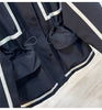European Goods Ribbon Stitching Contrast Jacket Women's Spring and Autumn Leisure Loose Slim Short Trench Coat