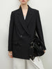 Chic Double-breasted Casual Blazer Jacket for Women Spring Loose Lazy Style Top 25FS11097