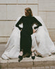 Winter Knitted Long Dress Women Elegant Casual Long Sleeved Maxi Party Dresses Autumn Chic Female Buttons Black Dresses