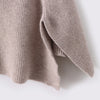 French Retro 100% Pure Wool Shawl Women's Autumn Winter High Neck Thick Warm Cover Knitted Scarf, One-Piece Cape