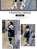 Black Medium Long Parker Cotton Jacket Women's Winter Korean Version Loose Down Cotton Splicing Hooded Coat Warm Top