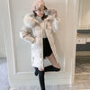 Autumn Winter Down Cotton Jacket Women Korean Mid-Long Cotton-Padded Thick Warm Parkas Hooded Coat Female Casual Ladies Tops