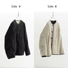 Reversible Short Padded Jacket for Petite Women, Casual Loose-Fitting Thick Cotton Coat with Color-Blocking Design for Women in Winter