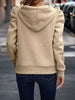 Autumn Gothic Style Casual Long-Sleeved Hooded Short Sweater Jacket Women Zipper Sports Hoodies Y2K Sweatshirt