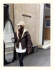 Hooded Short Parkas Women Black Patchwork Puffer Jacket Winter Streetwear Down Coats Korean Cotton Padded Outerwears