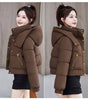 Winter Korean Hooded Bread Jacket Women Parkas Casual Thicke Warm Down Cotton Padded Short Jacket Female Outerwear
