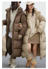 Women Down Coats Long Thick Warm Down Jackets Overcoat White Duck Down Loose Casual Jacket Autumn Winter