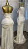 Women Stacked Ruched Draped High Split Pleated Maxi Long Bodycon Dress Holiday Birthday Club Party Evening Dresses