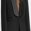 Blazer Women's Shawl Collar Solid Color Long Sleeves Single Button Suit Jackets Tide 7AB8499