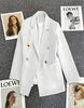 Spring Autumn Long Sleeve Female Blazer Double Button Jacket Ladies Business Work Wear Formal Coat Women Outerwea