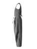 Gray 3 Piece Set Women's Lapel Blazer Short Vest High Waist Drawstring Wide Leg Pants Suit Autumn