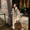Winter Long Parkas Coat for Women Korean Oversized Stand Collar Cotton-Padded Jacket Windproof Warm Thick Parkas Outerwear