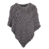 Women's 100% Real Natural Rabbit Fur Knitted Pullover Poncho Lady Cape Genuine Fur Shawl Warm One Size