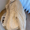 Corduroy Patchwork Floral Diamond Grid Women's Cotton Jacket Autumn Winter Loose Casual Versatile Women Cotton Jacket