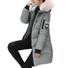 Women Winter Jackets Down Cotton Hooded Tops Large Size Parkas Mujer Coats Long Coat Female Fur Collar Outfits Year