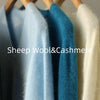 Birdtree,96.5% Sheep Wool 3.5% Cashmere Knitted Cardigan,Woman Seamless V-neck Sweater, Autumn Single Breasted Coat T59001JF