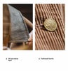 Women’s Corduroy Jacket Colorblock Waxed Collar Utility Coat Retro Button Workwear Short Outerwear for Autumn Winter