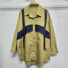 Denim Splicing Fake Two-piece Shirt Women's Jacket Autumn Loose and Thin Shirt Top