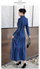 French Heavy-duty shirt collar long-sleeve denim dress for women, spring commute casual elegant waist Vestidos