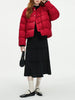 115.2G Filling Amount Stand-up Collar Chinese Style Down Coat For Women Jacquard Warm Casual Jacket 24FS14068