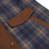 Women's Retro Long Sleeve Lapel Zipper Plaid Coat Female Commuting Versatile Stitching Contrast Color Jacket