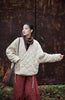 Winter Chinese Style Parkas For Women Bandage Plus Cotton Coats Long Sleeve Loose Pockets Vintage Cotton Parkas