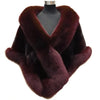 White Fur Shawl Jacket Women's Autumn Winter Faux Mink Fox Fur Dress Cheongsam Cloak Coats Thicken Warm Short Outwear
