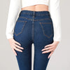 Women's Slim Skinny Jeans Comfortable Stretch Casual Solid Colours Pencil Pants Female Black Denim Trousers
